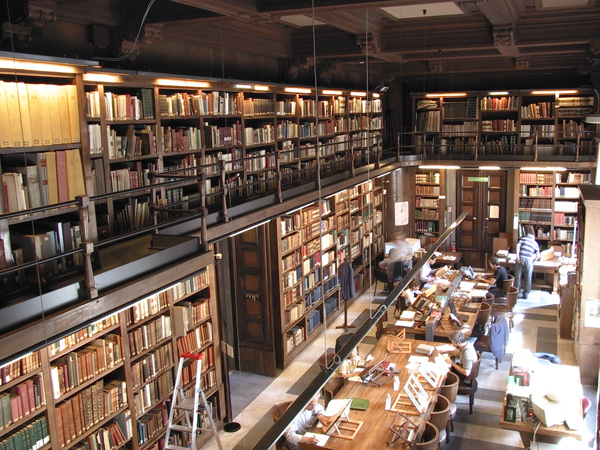 La sala manoscritti della Biblioteca nazionale centrale di Firenze